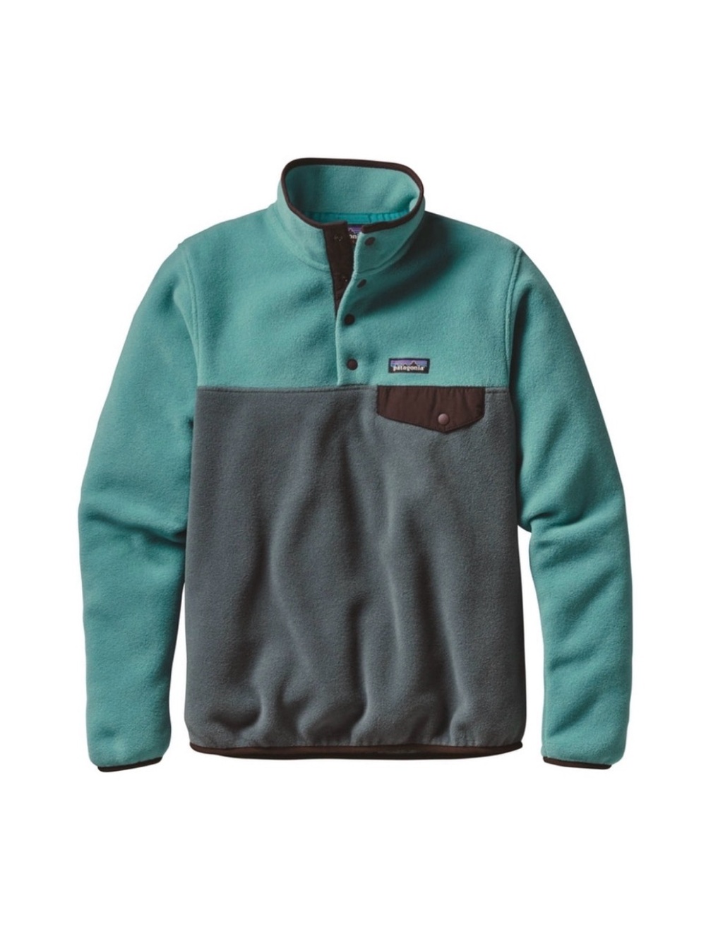 Patagonia Nouveau Green Synchilla Snap-T Sweater Pullover Large